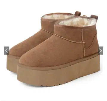 GRL 통굽 어그 부츠 카멜