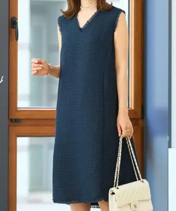 프리마셰렐 2WAY 트위드 점퍼 스커트