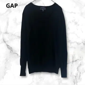 GAP 갭 울 100% (이탈리아제) 블랙 긴팔 니트 M