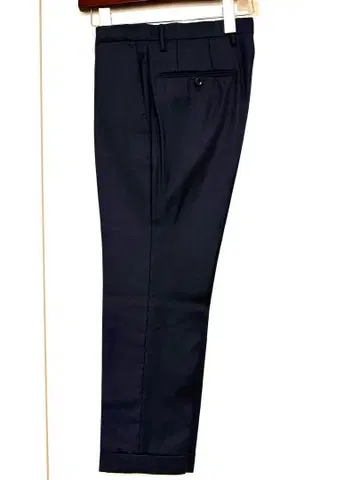 INCOTEX 다크 네이비 슬림 핏 사이즈 44 울 슬랙스