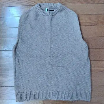 VAN DER STRAETE 베이지 니트 베스트 베스트 니트