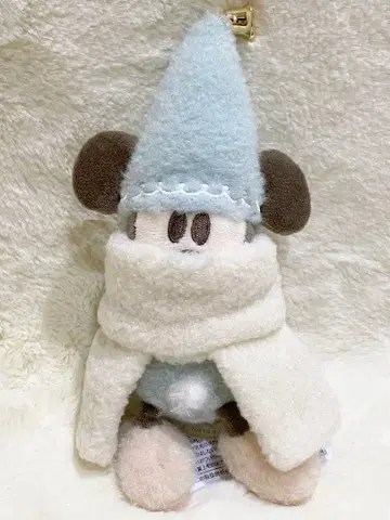 [ 라쿠라쿠 메루카리 택배 ] 디즈니 리루린린 인형 배지 스카이블루 파랑