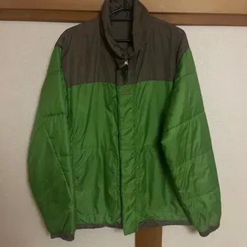 HELly Hansen 다운 자켓 그린/브라운