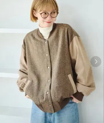 unclip 트위드 블루종