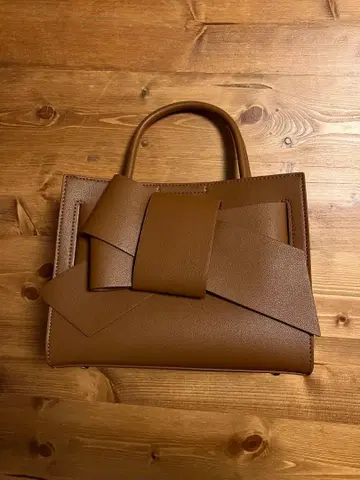 FRAY I.D 바이컬러 리본 미들 백