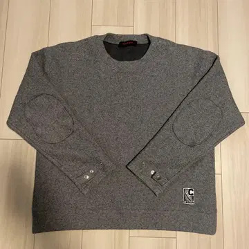 CABaN 울코튼 더블 페이스 크루넥 풀오버 그레이 L