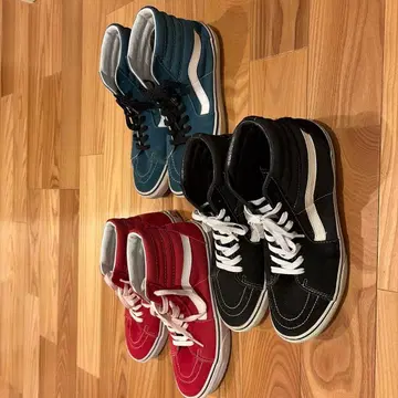 Vans 하이컷 스니커즈 3종 세트
