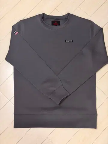 BRIEFING 3D 로고 크루넥 그레이 M 사이즈