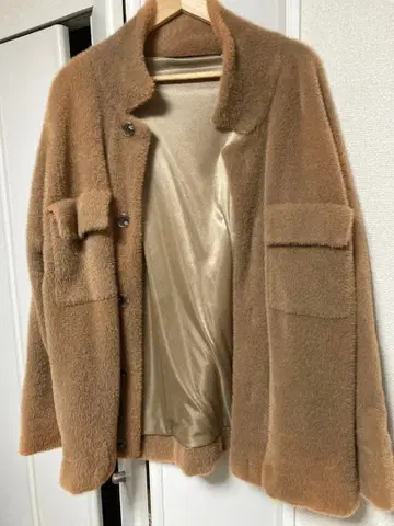 NOID 베이지 보아 자켓 M