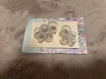 레인보우 컬러 샤봉 귀찌