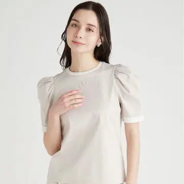 CELFORD 로고 프린트 퍼프 슬리브 티셔츠 GBEG