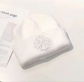 미사용 새상품 크로스 비니 니트 캡 크로