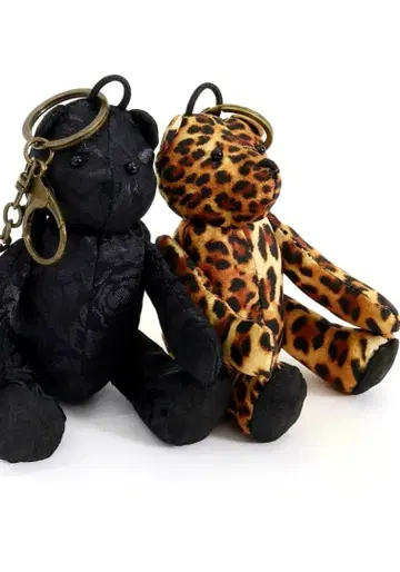 레오파드 곰 키링 1개