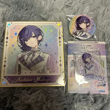 프로세카 하츠네 미쿠 5주년 색지 캔뱃지 아크링 키링 마후유