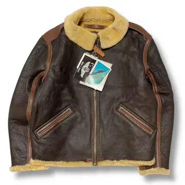 미사용 택 포함 MORGAN B-6 무스탕 플라이트 자켓