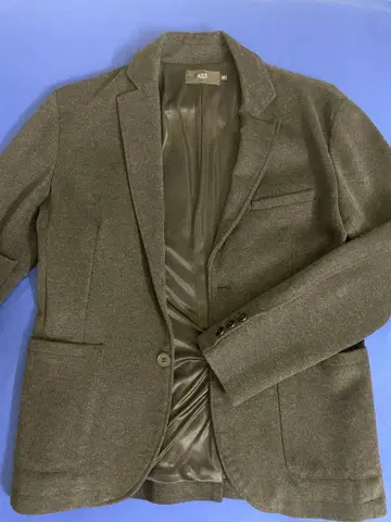 그레이 테일러드 자켓 울 혼방