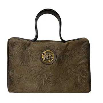 NINA RICCI 니나리치 올 로고 무늬 핸드백 브라운 계열