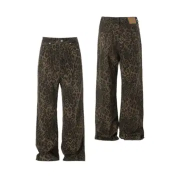 레오파드 팬츠 바지