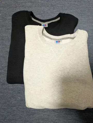 RussellAthletic 맨투맨 그레이 블랙 L 세트