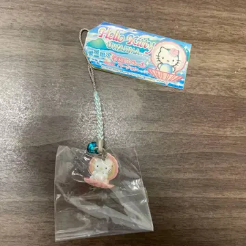 헬로키티 에히메 한정판 우와지마 펄 버전 스트랩 펜던트