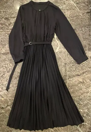 anySIS 네이비 플리츠 스커트 원피스 sizeM