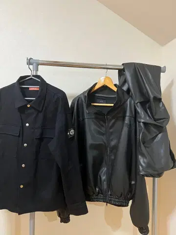 AMNJX 트랙 자켓 셋업 밀리터리 자켓 3종 세트