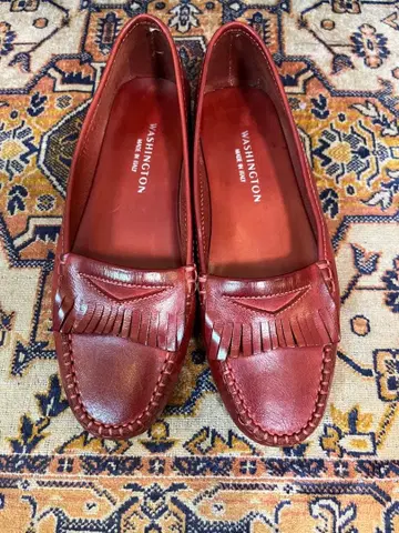 WASHINGTON 체리 레드 로퍼 EU 37 이탈리아제