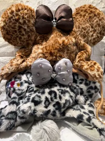 세상에 하나뿐인! 디즈니 레오파드 무늬 팬캡