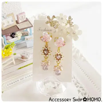 반짝반짝 A급 유리 스톤 :*비쥬 핸드메이드 귀걸이 or 귀찌