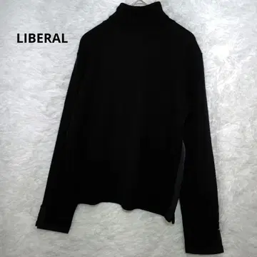 LIBERAL 블랙 터틀넥 니트 일본제