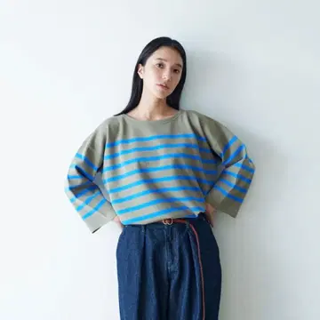 lelill 하이테크 와이드 슬리브 니트