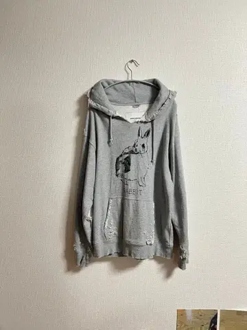 TEPPEI FURUYAMA 23AW 데미지 가공 프린트 후드티