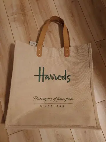 해롯 Harrods 토트백 베이지 택 포함 새상품