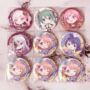 프로세카 세가 럭키 쿠지 캔 배지 세트