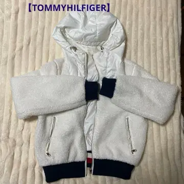 타미힐피거 후드 부착 블루종 [ 160cm S 사이즈 ]