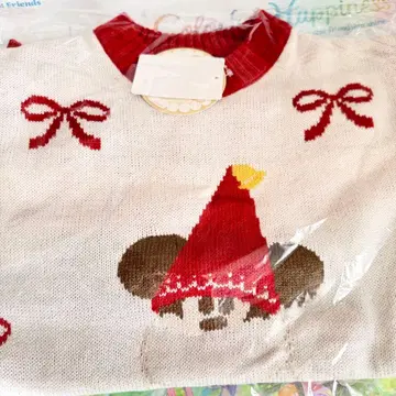 디즈니 크리스마스 리루린린 스웨터