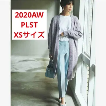 거의 새상품*에비하라 유리 착용 PLST 웜 리저브 스틱 팬츠 고급 블루