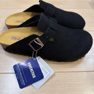 미사용 버켄스탁 보스턴 블랙 39 내로우 BIRKENSTOCK