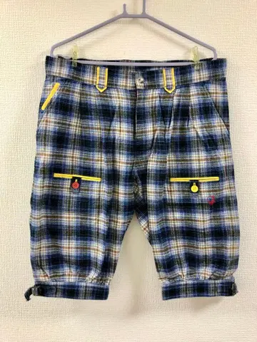 [RUSSELUNO] 러셀노 카고 팬츠 체크 무늬 XL 사이즈