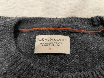 NUDIE JEANS 누디진 래글런 슬리브 니트 그레이