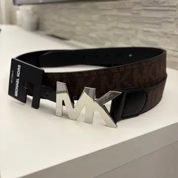 MICHAEL KORS 벨트 전체 길이 127 브라운 MK 로고 올 패턴