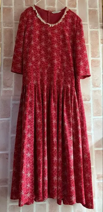 PEYTON PLACE 5분 소매 맥시 원피스 레트로