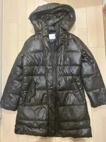 UNIQLO 유니클로 롱 다운 S 다크 그린