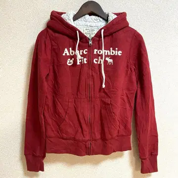 Abercrombie & Fitch 빨간색 후드티 XS