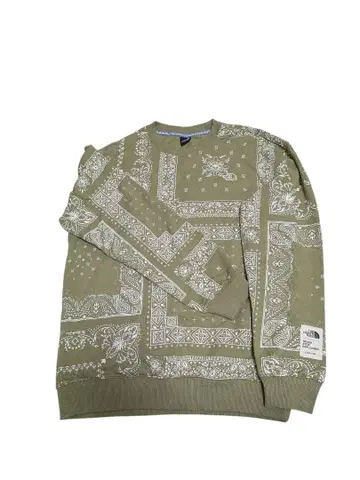 THE NORTH FACE 페이즐리 무늬 맨투맨 M