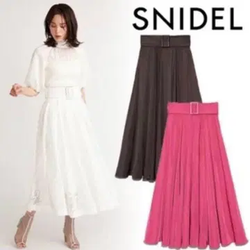[ 새상품급 ] SNIDEL 서큘러 스커트 핑크