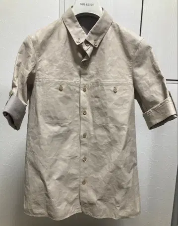 닐바렛 셔츠 내퍼 가죽 닐바렛 xs 베이지