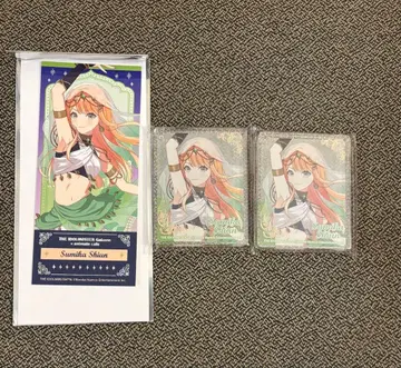 학마스 애니카페 금박 티켓풍 카드 코롯타 자운청하