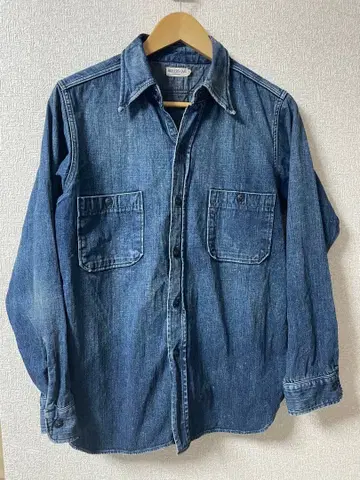 heller's cafe 데님 셔츠 웨어하우스 빈티지 가공 중고