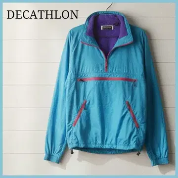 빅 아노락 자켓 S 풀오버 블루 플리스 아웃도어